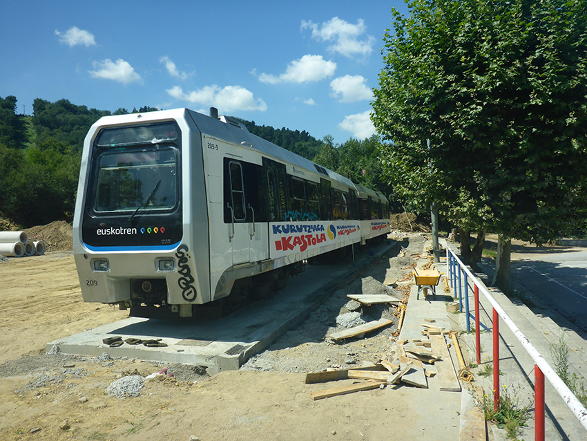 Los vagones de Euskotren llegaron en agosto