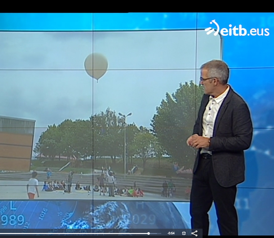 “Txotxe” zunda metorologikoa ETBko “Eguraldia” saioan