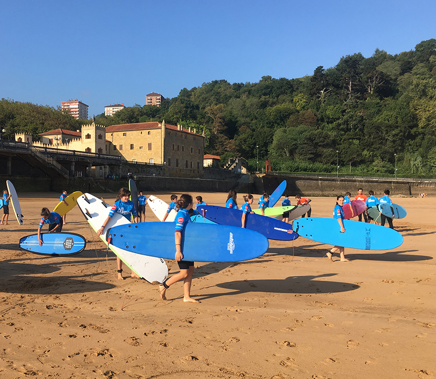 DBH2: surf ikastaroa Zarautzen
