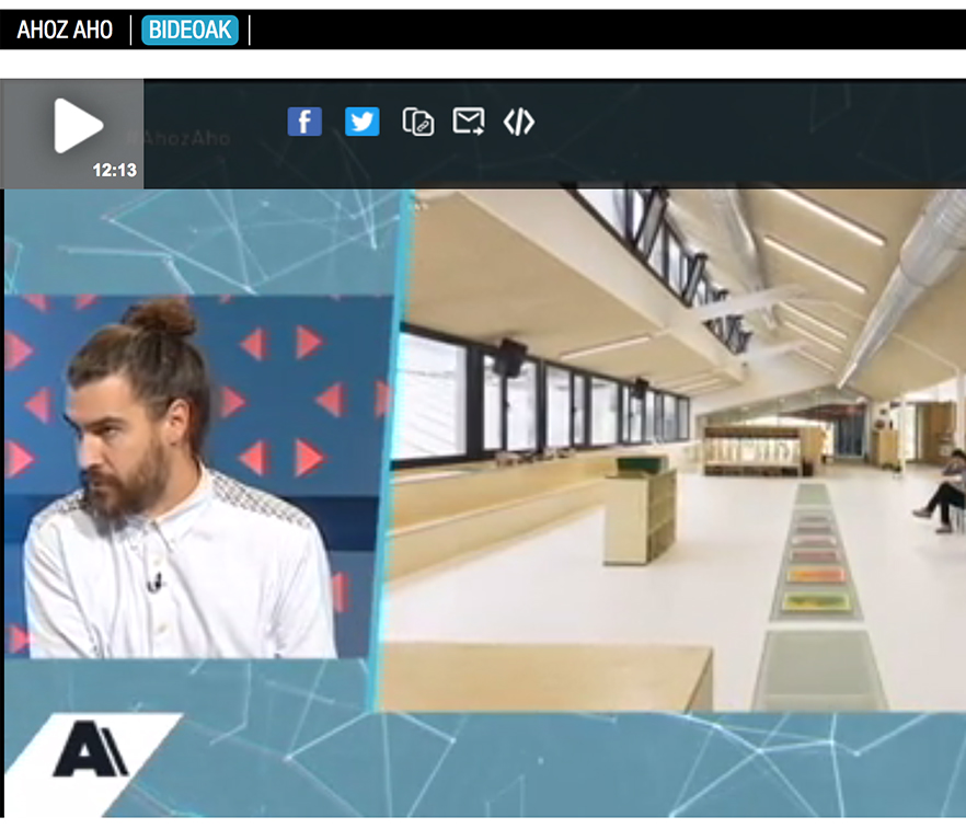 Haur Hezkuntzako eraikina ETBko Ahoz Aho programan