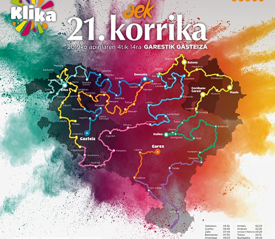 21. Korrikaren ibilbidea aurkeztu dute