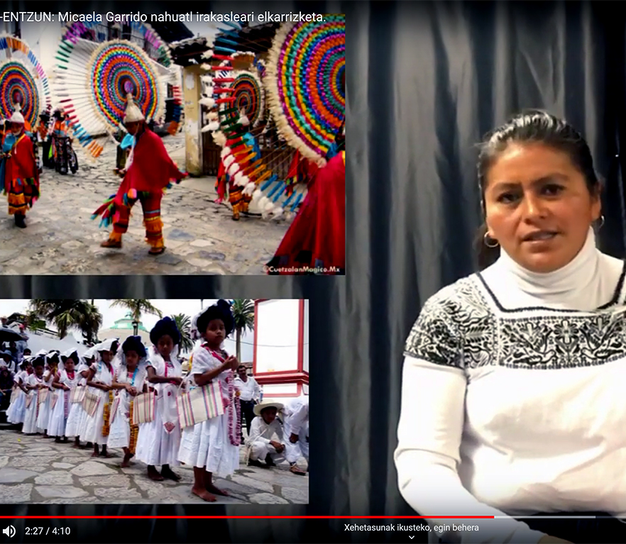 DBH4 Ikus-entzun: Micaela Garrido nahuatl irakasleari elkarrizketa.