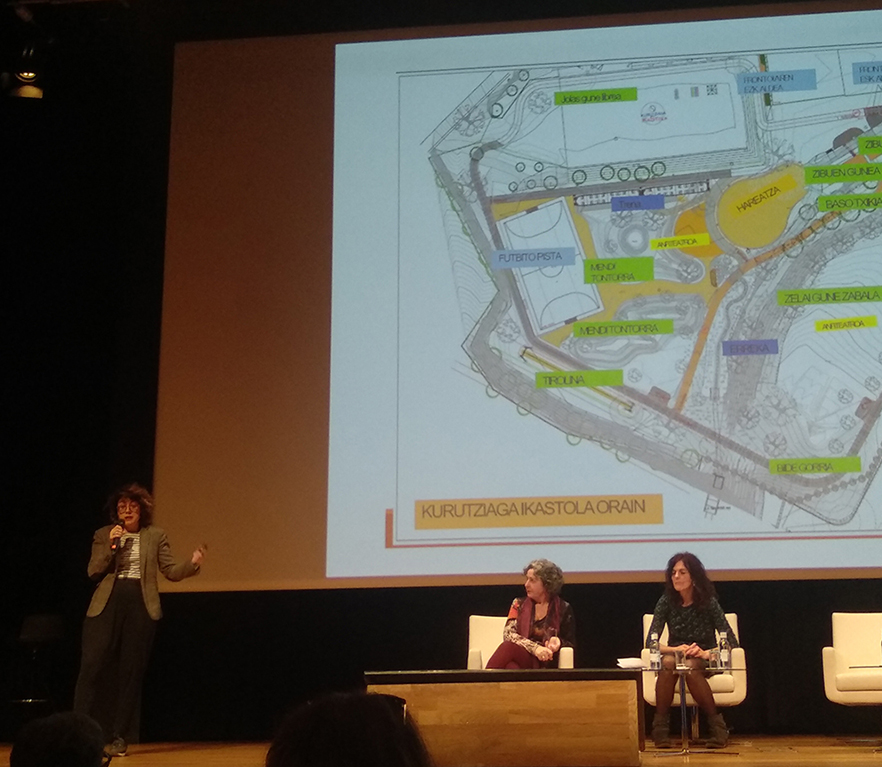 Proyecto del espacio de recreo de Kurutziaga en las jornadas Eskola Abian