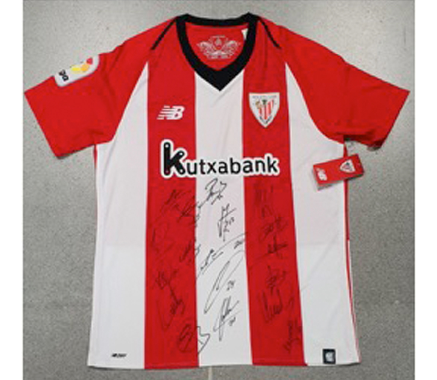 Ikasbidairako Athleticeko kamiseta sinatuaren ORDEZKO zenbaki saritua