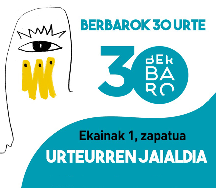 Berbaro euskara elkartearen 30. urteurreneko jaia ekainaren 1ean