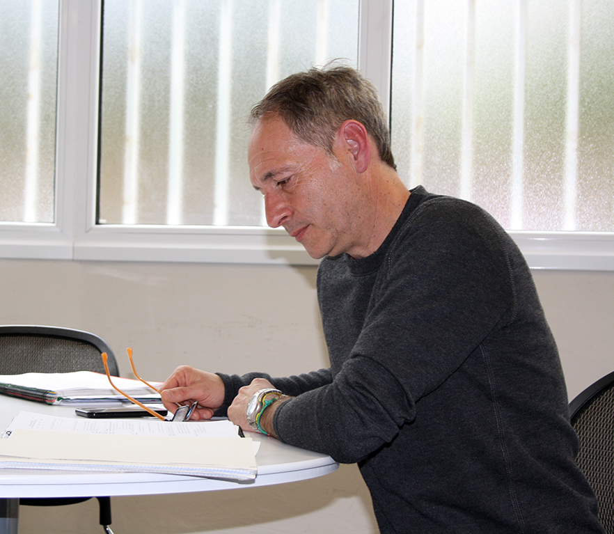 Jon Elorrieta, Kurutziagako presidentearekin, Plan Estrategikoaz