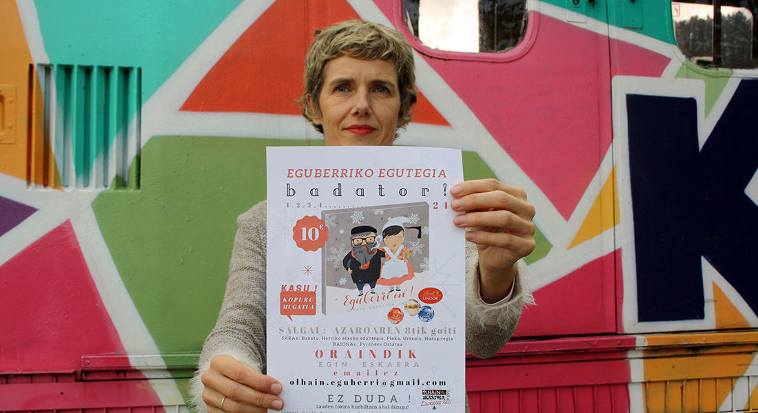 Leire Mendiburu: “Eguberriko egutegia” Sarako ikastolari laguntzeko modu goxo bat da
