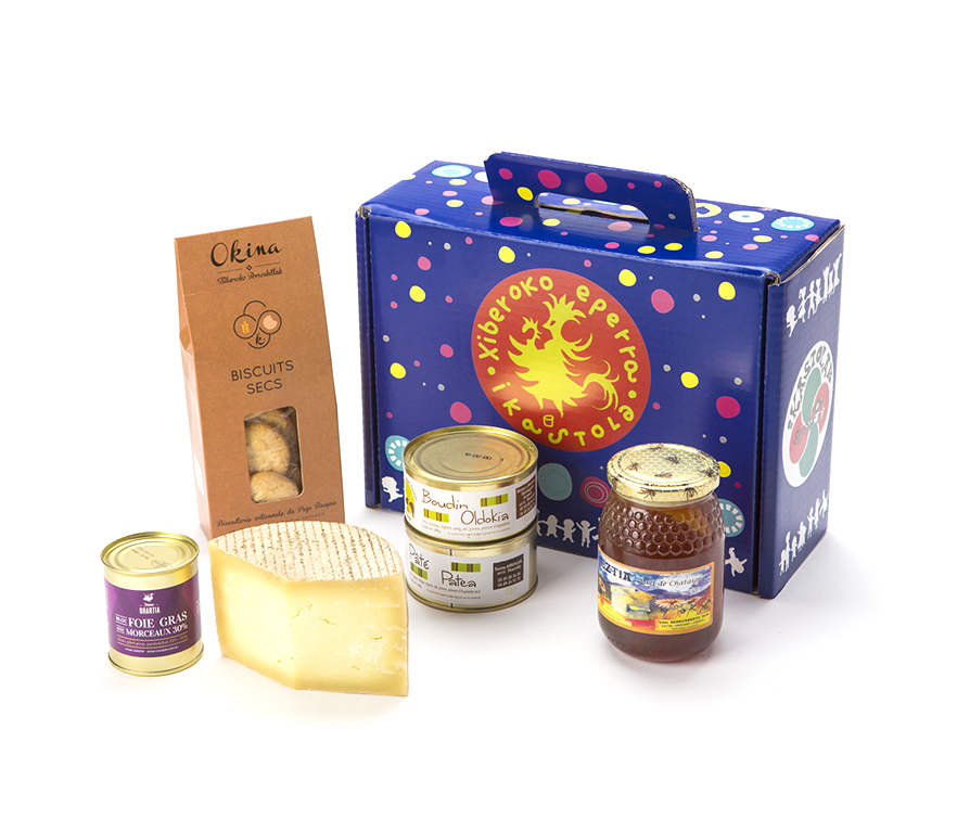 Ikaskoli: la cesta de navidad para ayudar a las ikastolas de Zuberoa