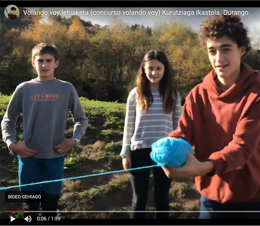 2ºA de ESO: vota por el vídeo en el concurso “Volando voy”