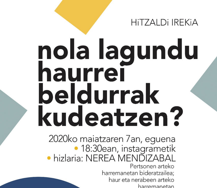 “Nola lagundu haurrei beldurrak kudeatzen ?” hitzaldia zuzenean Instagramen gaur