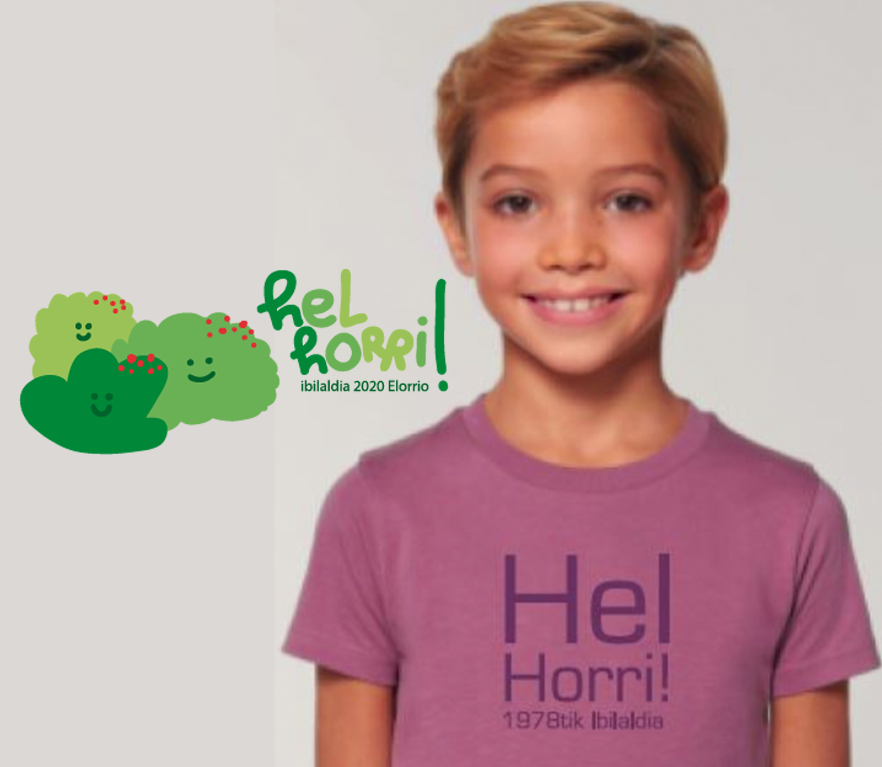 Camisetas solidarias con el Ibilaldia 2020 de Elorrio