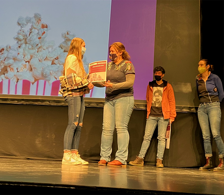 Finalistas y premiadas de Kurutziaga en el concurso de Booktrailer de Durango