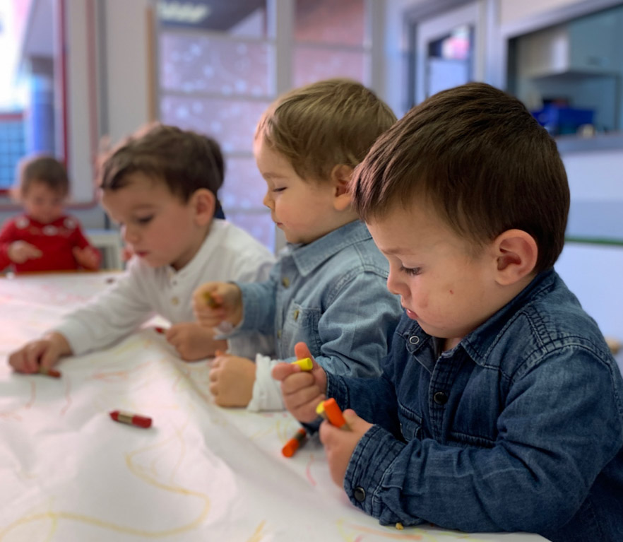 El 1 año: jugando con los colores del otoño