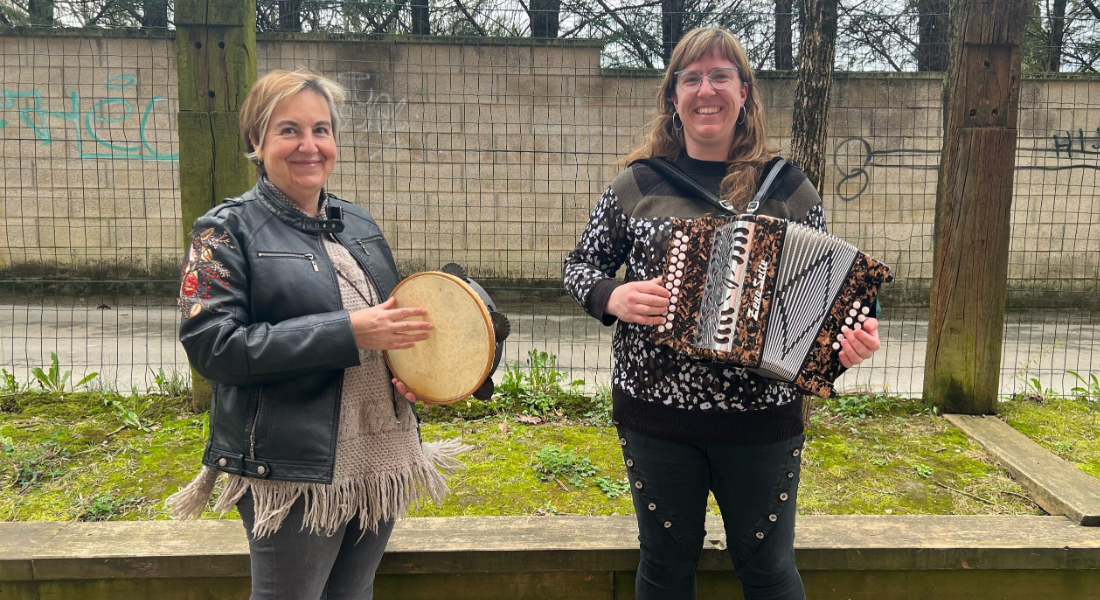 Trikitixa eta pandero ikastaroak Kurutziagako instalakuntzetan: “Ikastola gelak uzteko prest agertu zen lehen momentutik, asko eskertu behar diogu”