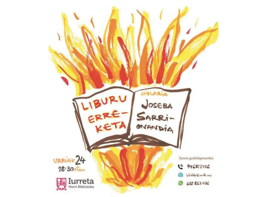 ‘Liburu erreketa’ hitzaldia antolatuko dute Iurretan, Joseba Sarrionandia gidari