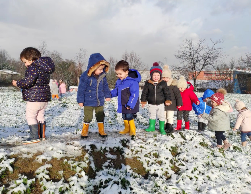 Educación Infantil: Jugando en la nieve