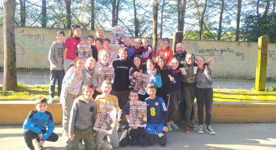 El alumnado de 6º de EP entrevista al miembro de Río de Oro Koldo Anderez: “Sí, hay comida suficiente, pero no hay mucha diversidad”