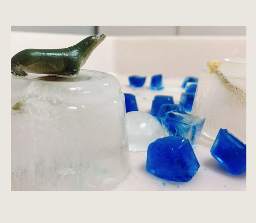 El 1 año: Jugando con el hielo