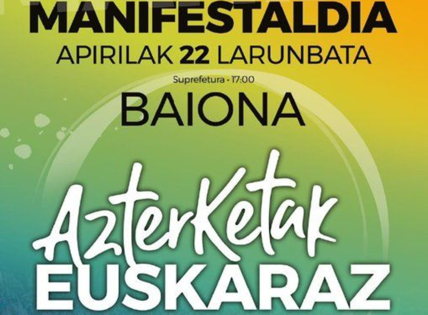 Zapatuan ikastolak Baionako kaleetara aterako gara baxoko azterketak euskaraz izateko aldarrikatzen