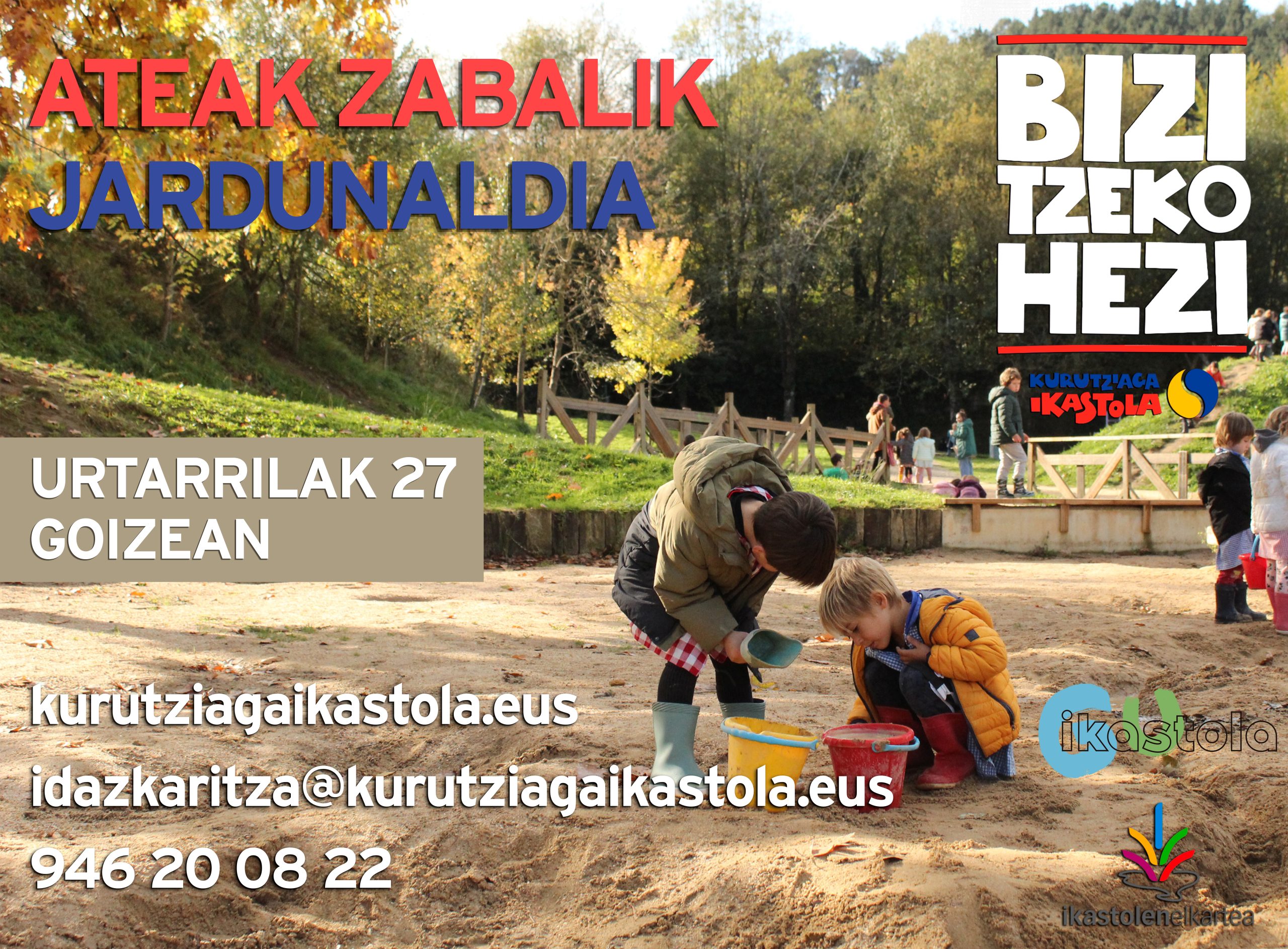 El 27 de enero organizaremos la jornada de puertas abiertas (Ateak Zabalik); ¡conócenos!