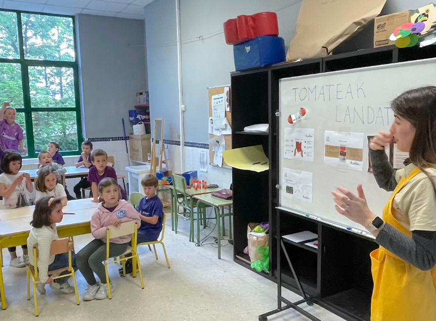 [ARGAZKI GALERIA] Cherry tomateak landatu ditugu