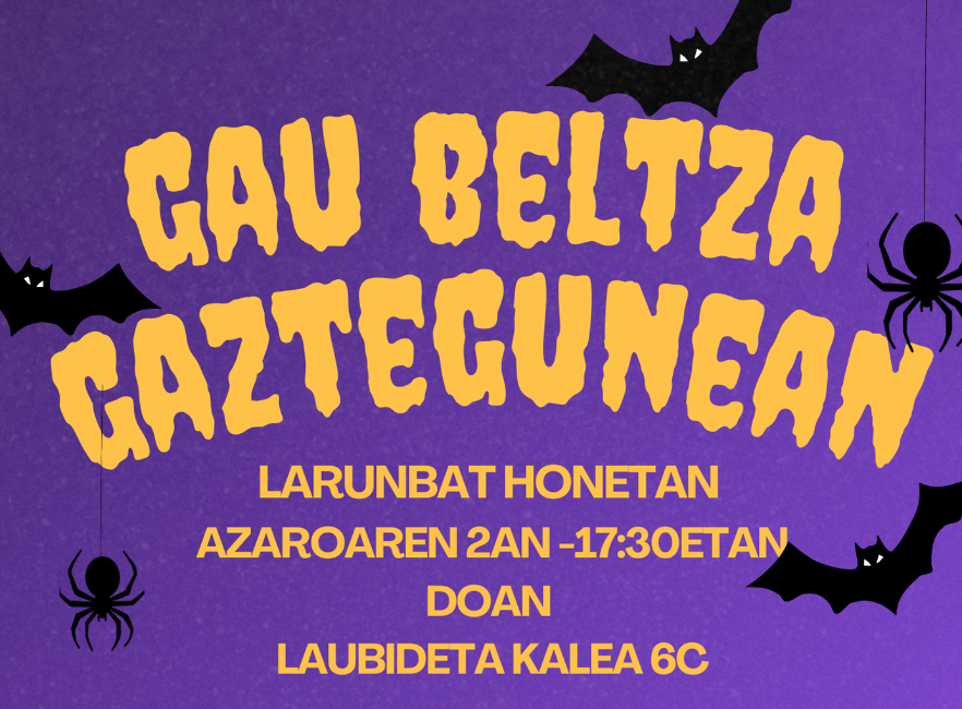 Gau Beltza Gaztegunean eta Ludotekan