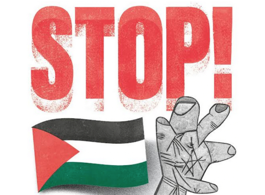 Concentración en la Ikastola para pedir que se detenga el genocidio en Palestina