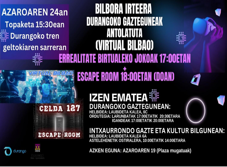 Bilbora irteera Durangoko Gazteguneak antolatuta