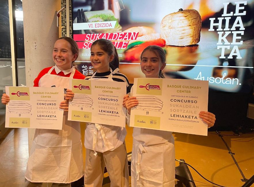 LH6ko hiru ikaslek Sukaldean Sortzaile lehiaketa irabazi dute
