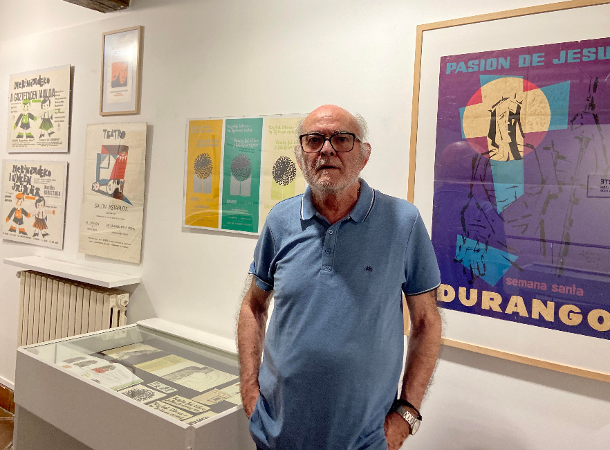 “Gogoan dut Kurutziagaren inaugurazioan ikastolaren horman logoa marraztu nuela”