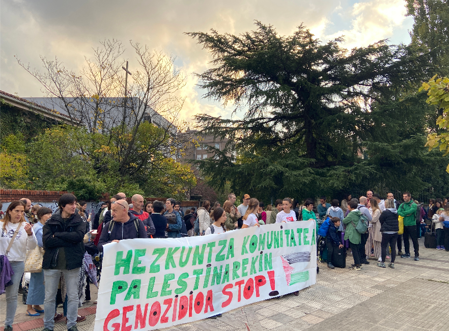 Palestinaren aldeko elkarretaratzea Kurutziagan