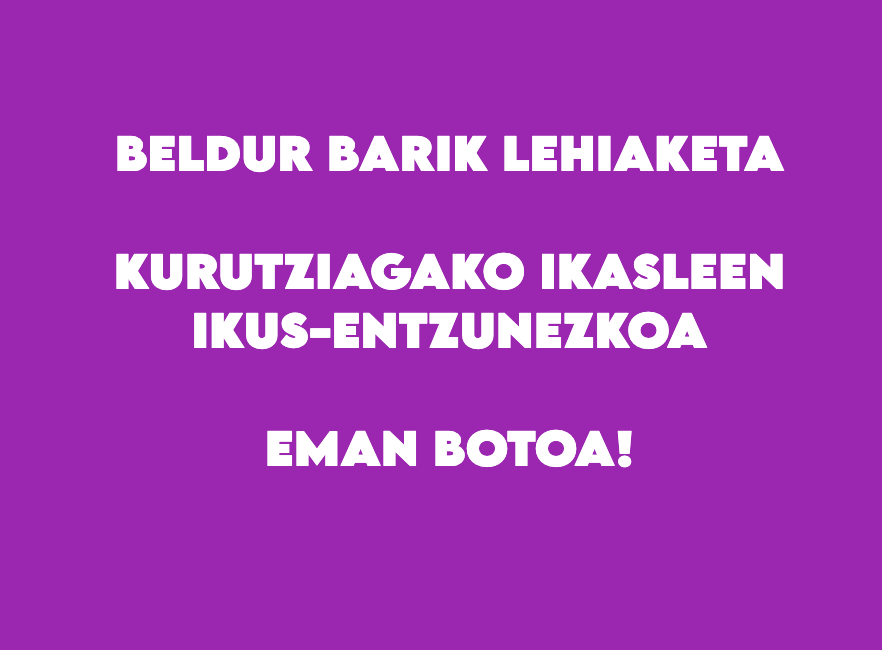Beldur Barik lehiaketa: DBH4ko ikasleen ikus-entzunezkoa. Eman botoa!
