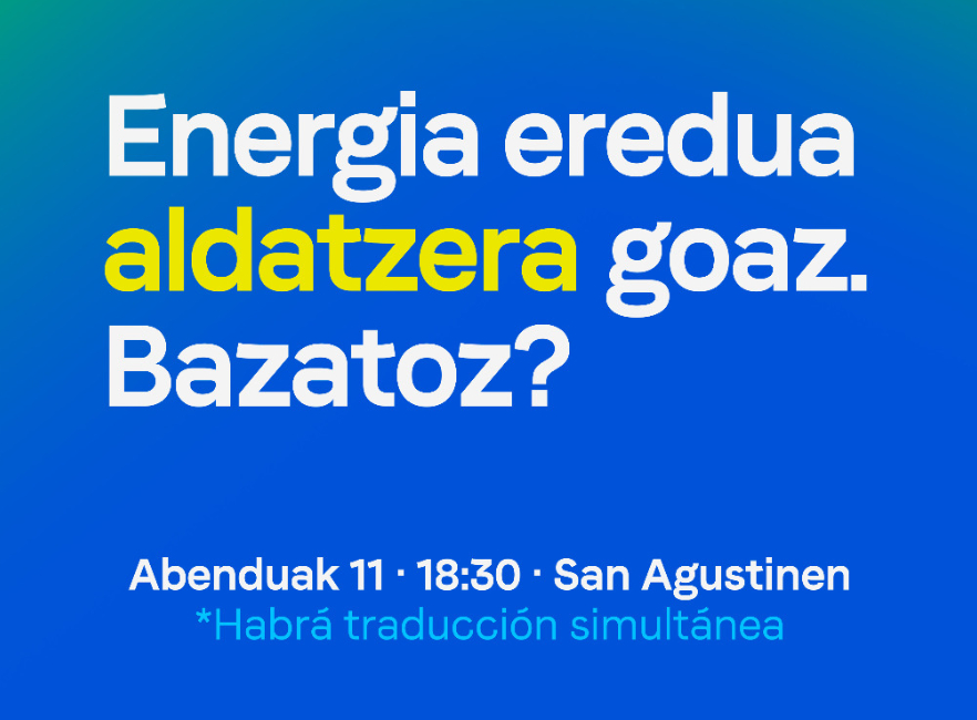 Energia komunitatearen aurkezpena San Agustinen